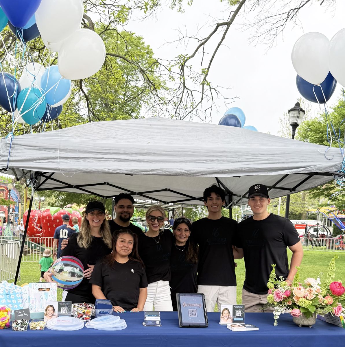 The Merrimack Orthodontics Team at Clown Town 2025